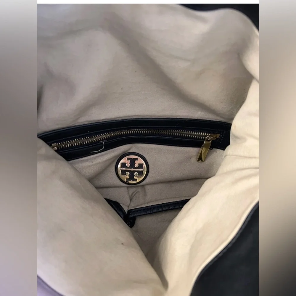 Tory Burch  Tote Black  Leather Shoulder‎ / Crossbody Bag Handbag